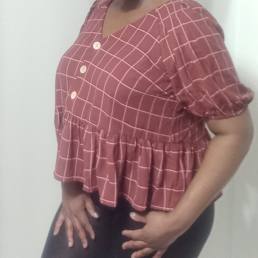 Lauren Conrad Plaid Top